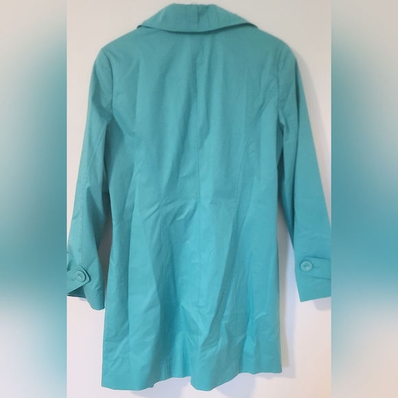 Pendleton Pleated Trench Coat Turqouose/Small - Picture 5 of 11